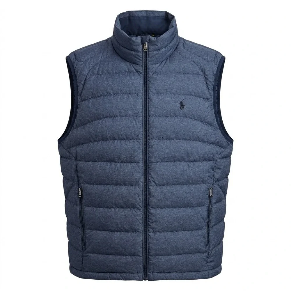 Polo Ralph Lauren Performance‎ Mens 750 Fill Down Puffer Vest Blue XXL 2XL